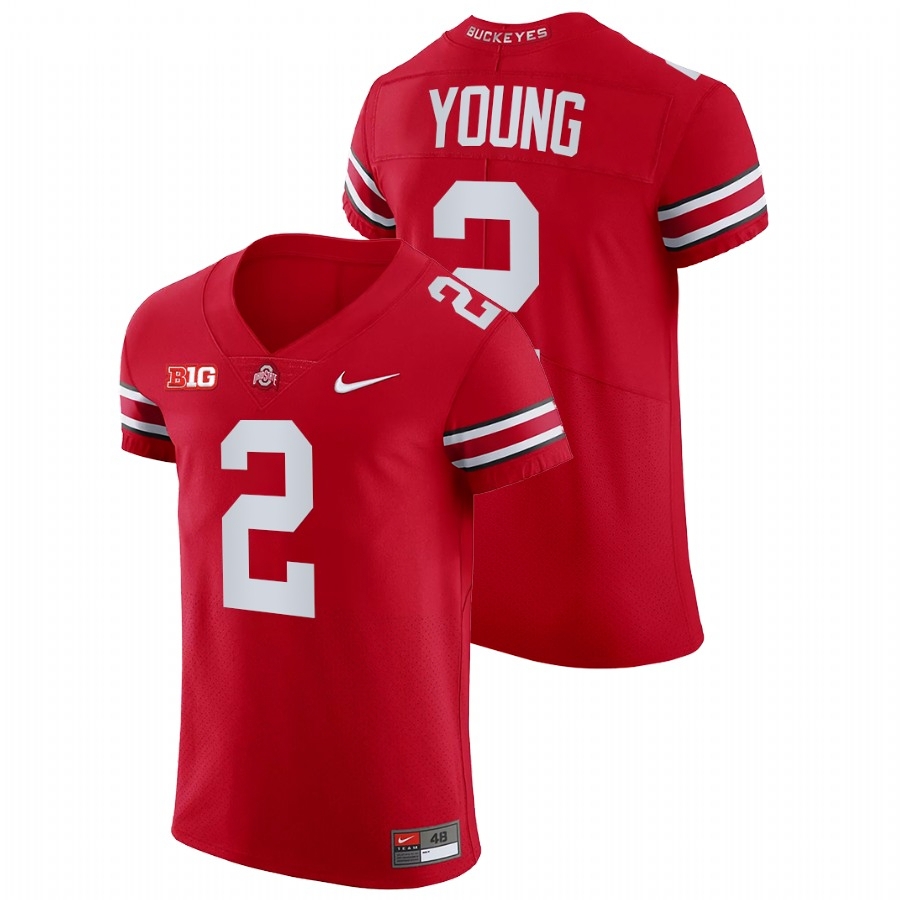Ohio State Buckeyes Men's NCAA Chase Young #2 Scarlet All Elite College Football Jersey WTH1449RT